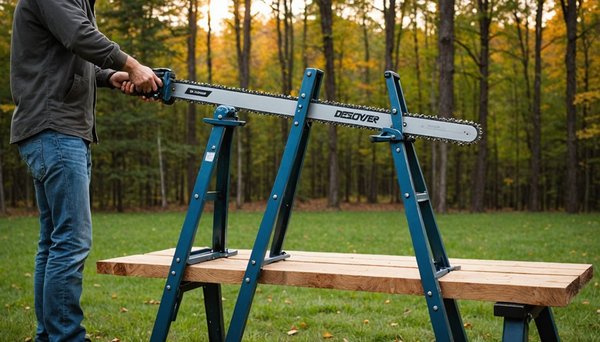 Découvrez la scie à chevalet idéale pour votre tronçonneuse !