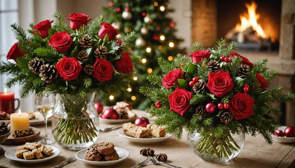 Idées de bouquets de noël pour une atmosphère festive réussie